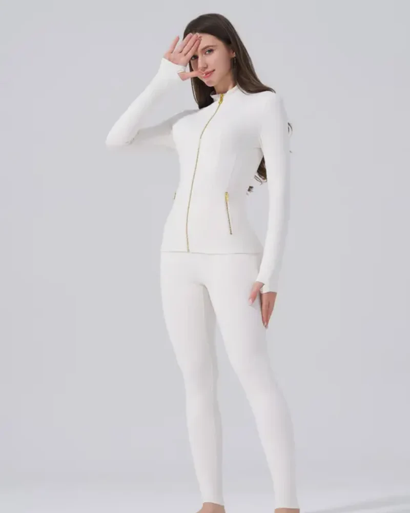 Womens Sportswear Set Full Zip Jacket and Yoga Pants - Image 6