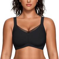 Womens Wireless Bras V Mesh Comfortable Bralette Supportive - Image 17